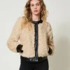 Blouson Boxy En Fausse Fourrure