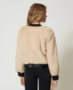 Blouson Boxy En Fausse Fourrure