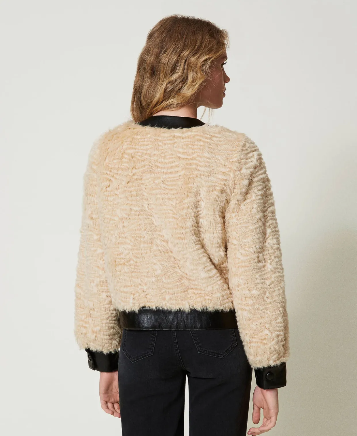 Blouson Boxy En Fausse Fourrure