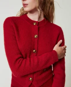 Cardigan «Anne» En Mohair Mélangé