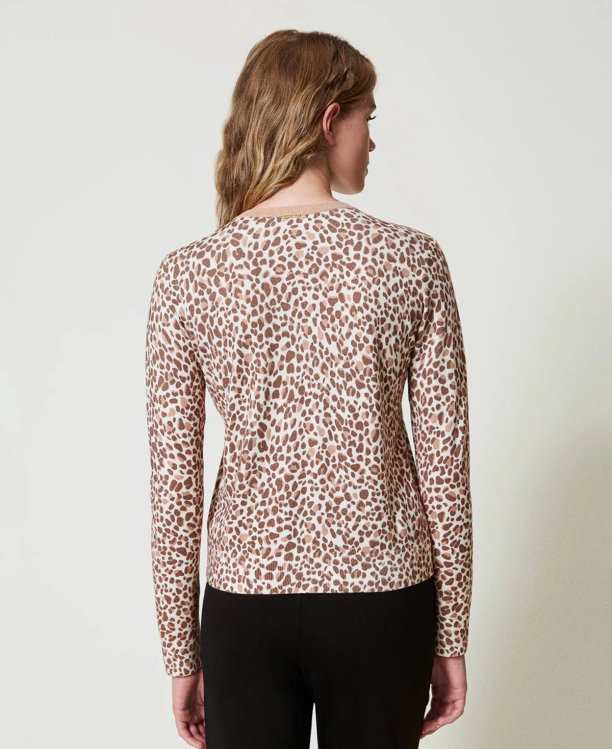 Cardigan En Maille Avec Imprimé Et Dentelle