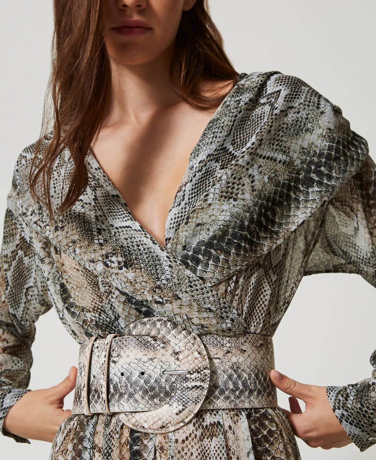 Ceinture Taille Haute Avec Imprimé Serpent