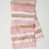 Écharpe Jacquard Avec Plumes