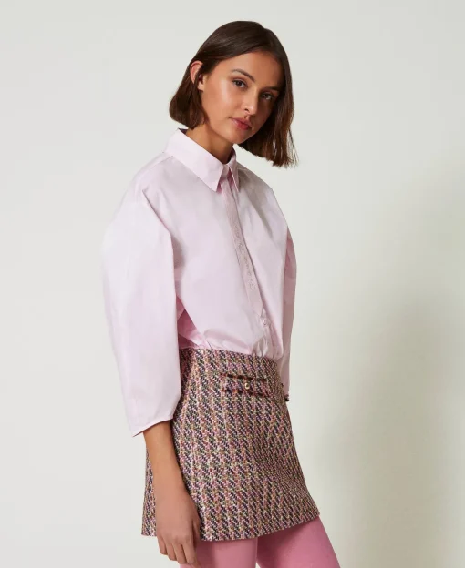 Chemise Boxy Avec Cravate