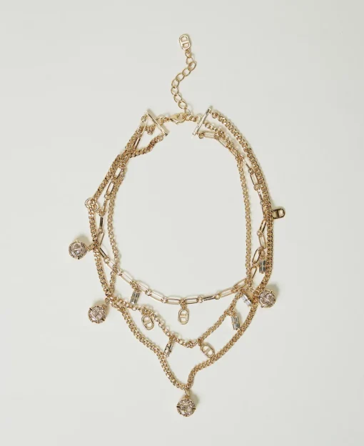 Collier Multirang Avec Pendentifs