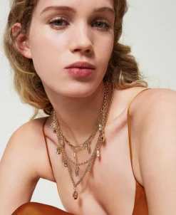 Collier Multirang Avec Pendentifs