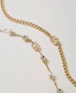 Collier Multirang Avec Strass Et Oval T