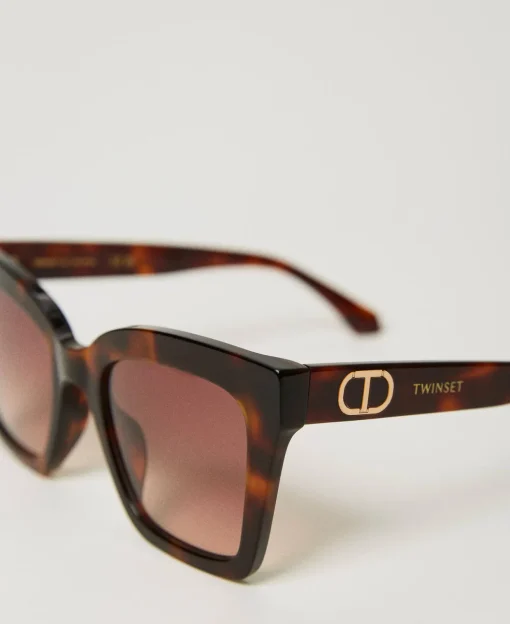 Lunettes De Soleil Carrées écaille De Tortue