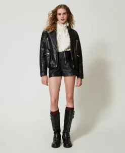 Maille En Laine Mélangée Avec Mélange De Points