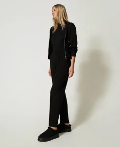 Pantalon Cigarette En Molleton