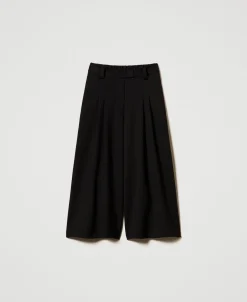 Pantalon Cropped Taille Haute