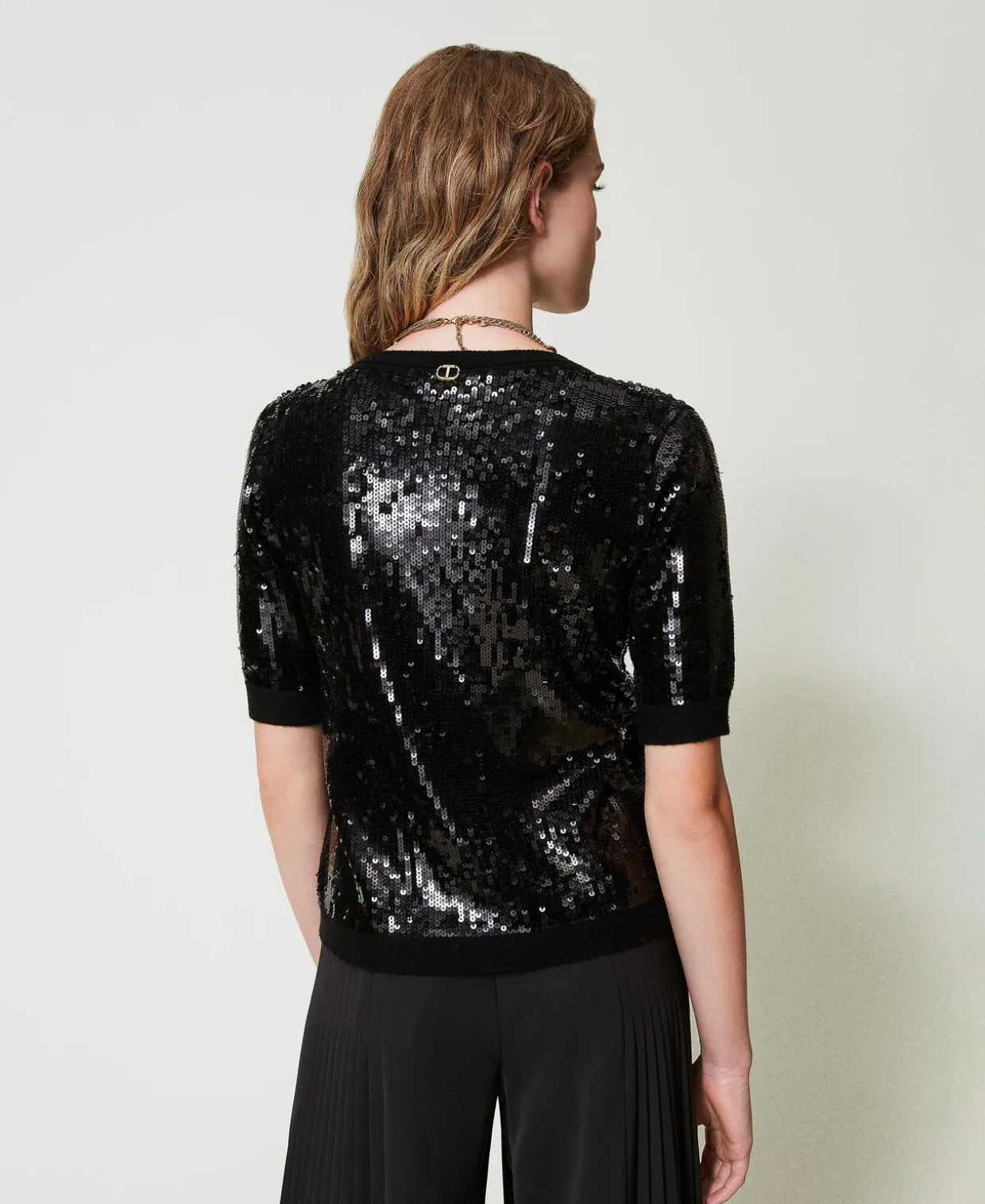 Pull Avec Broderie De Sequins All-over