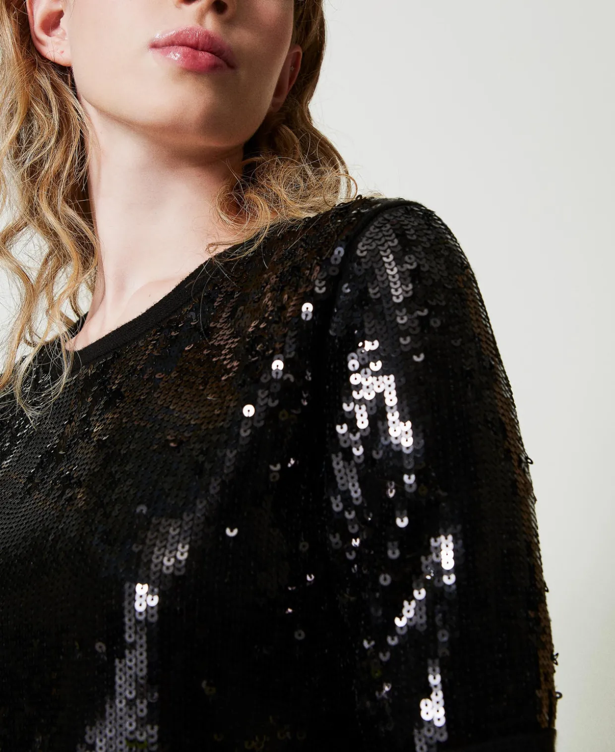 Pull Avec Broderie De Sequins All-over