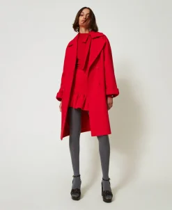 Pull Col Montant Avec Nœud Et Broderie