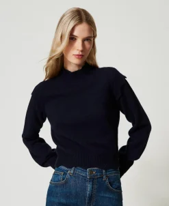 Pull En Laine Et Cachemire Avec Festons