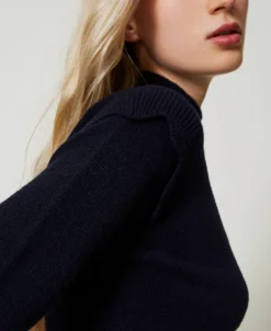 Pull En Laine Et Cachemire Avec Festons