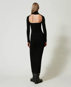 Robe Longue En Maille Avec Ajour
