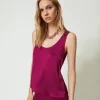 Top En Satin Martelé