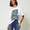 T-shirt Oversize MYFO Avec Imprimé Et Broderie