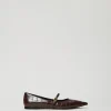 Ballerines Avec Imprimé Croco