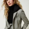 Blazer En Pied-de-poule Avec Capuche