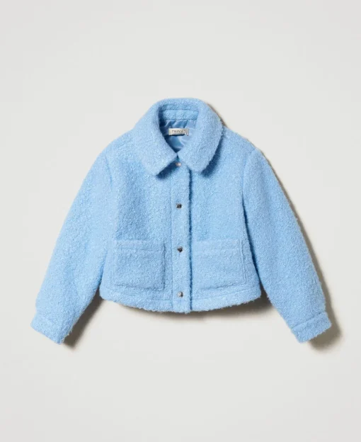 Blouson Court En Drap Bouclette