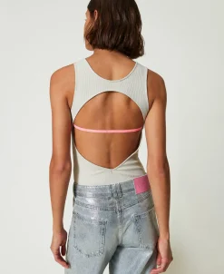 Body MYFO Côtelé Avec Logo