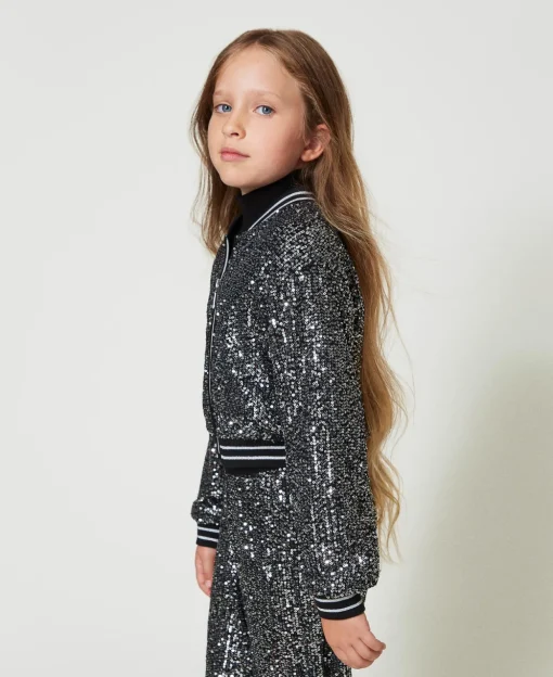 Bomber Avec Sequins All-over