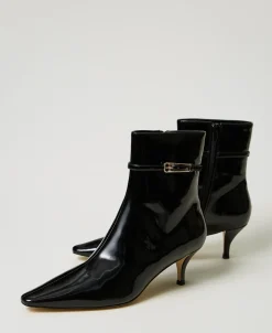 Bottines Vernies Avec Bride