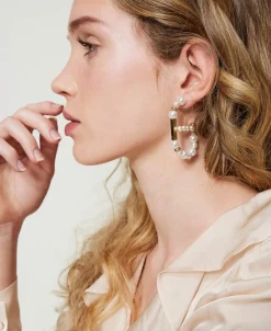 Boucles D’oreilles Oval T Avec Perles