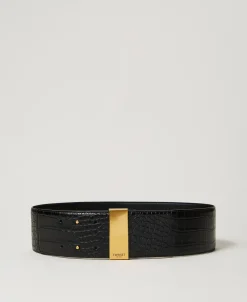 Ceinture Taille Haute Avec Imprimé Croco