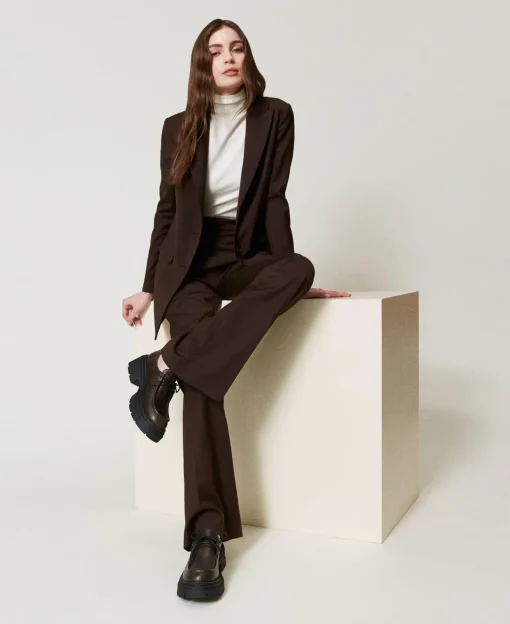 Chaussures à Lacets Avec Oval T