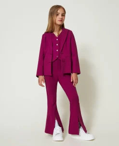 Gilet Droit Avec Boutons Assortis