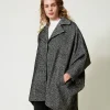 Manteau Court En Drap Bicolore