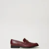 Mocassins En Cuir Avec Barrette Oval T