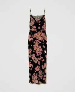 Nuisette En Velours Dévoré Floral