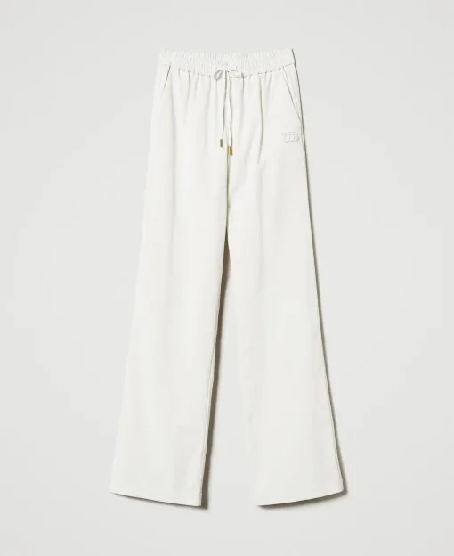 Pantalon Ample En Velours
