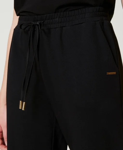 Pantalon De Jogging En Molleton Avec Satin