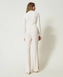 Pantalon Droit Avec Fentes