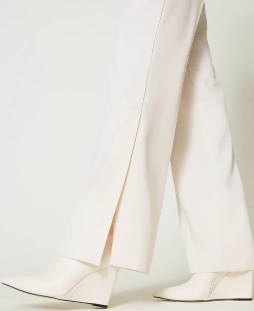 Pantalon Droit Avec Fentes