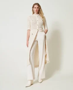 Pantalon Droit Avec Fentes