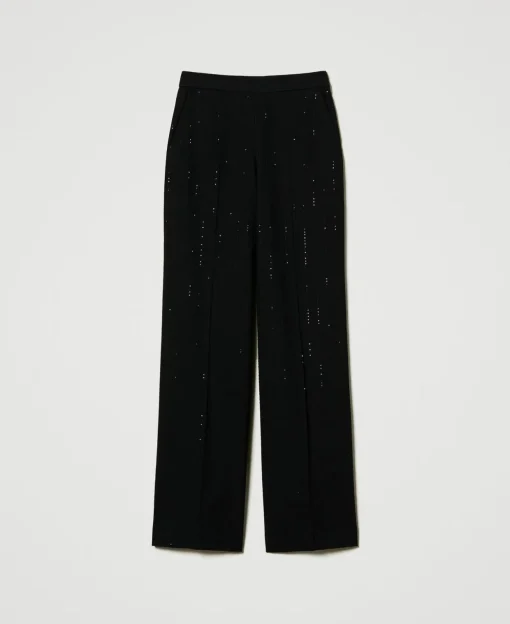 Pantalon En Drap Avec Sequins
