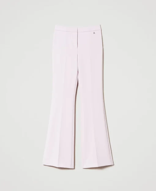 Pantalon évasé Avec Crêpe Cady
