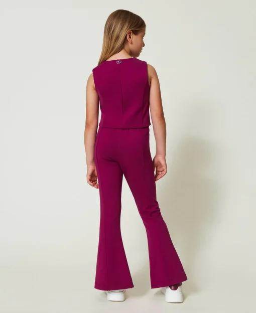 Pantalon évasé Avec Fente