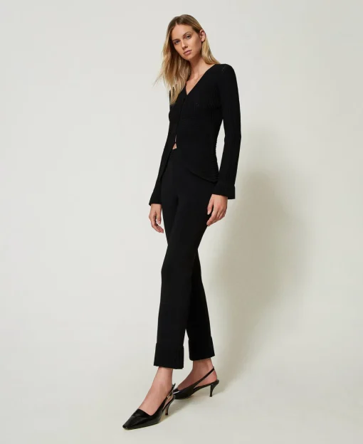 Pantalon évasé En Maille