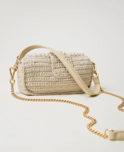 Petit Sac à Bandoulière «Amie» En Crochet Avec Perles