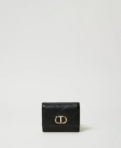 Portefeuille Matelassé Avec Oval T