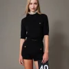 Pull «Charlotte» En Mohair Mélangé Avec Dentelle