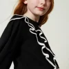 Pull Regular Avec Double Volant