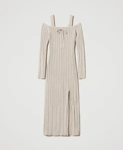 Robe Longue En Fil Treeblend Avec Torsades